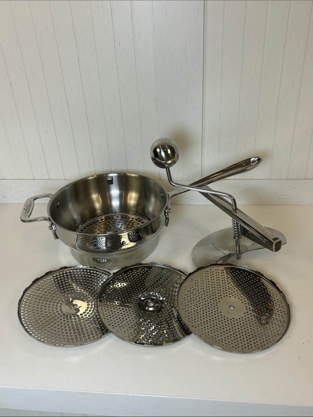 All-Clad Stainless Steel Food Mill w/ 3 Discs
